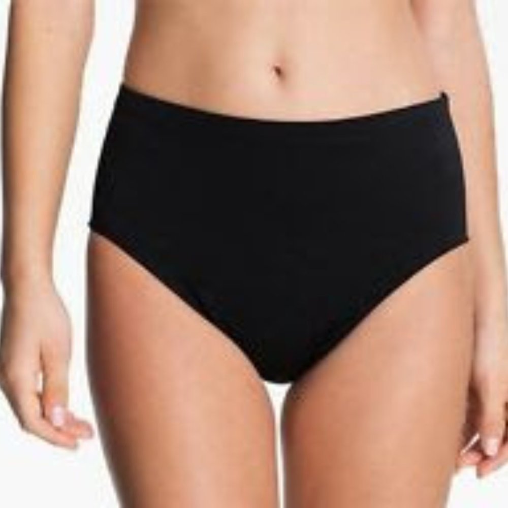 Black High-Waist Bikini Bottom - Women Miraclesuit